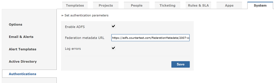 ADFS Authentication